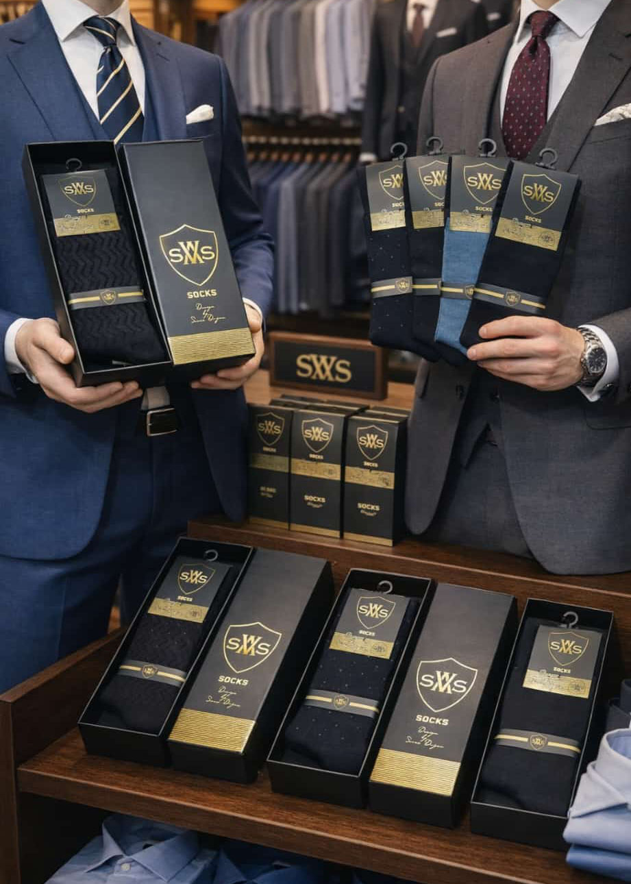 2 Pairs BAMBOO Premium Classic Men's Socks - SWS Quality: Durable bamboo fabric and long-lasting sewing structure Design: Timeless, simple and classic men's style Content: 80% Bamboo, 17% Polyamide, 3% Elastane Comfort: Non-marking structure, comfortable 